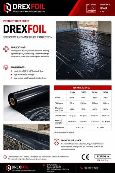 DREXFOIL PE Műszaki adatlap (PDF)